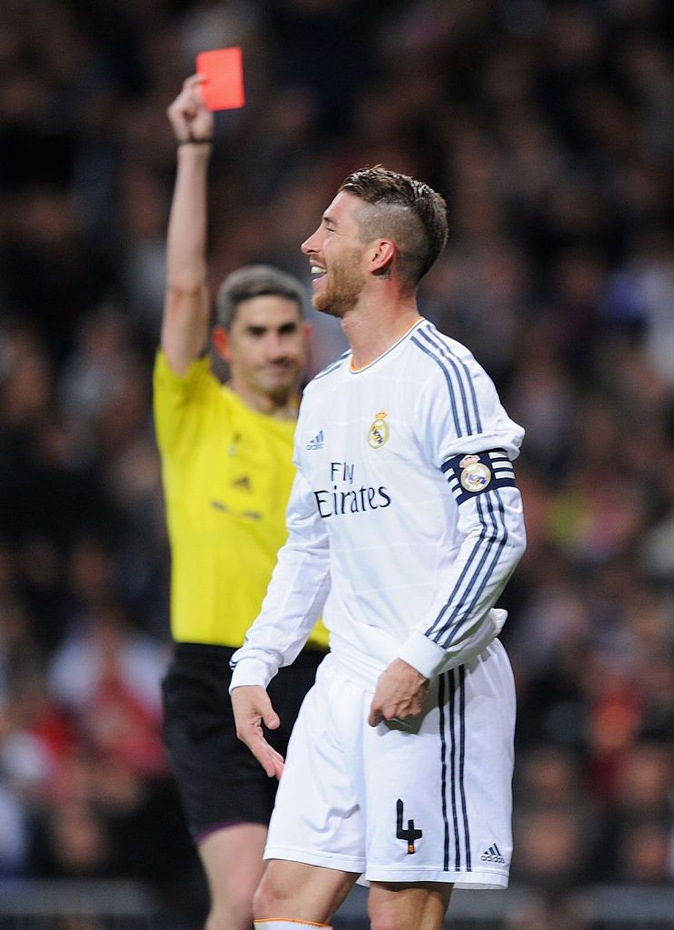 Sergio Ramos ka marrë karton të kuq për Real Madridin