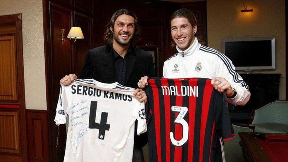 sergio Ramos set to match his childhood idol record Paulo Maldini | Paolo maldini, Sergio ramos, World football