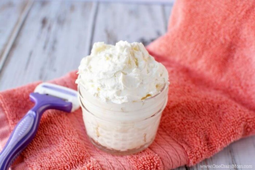 shaving cream is easy to make