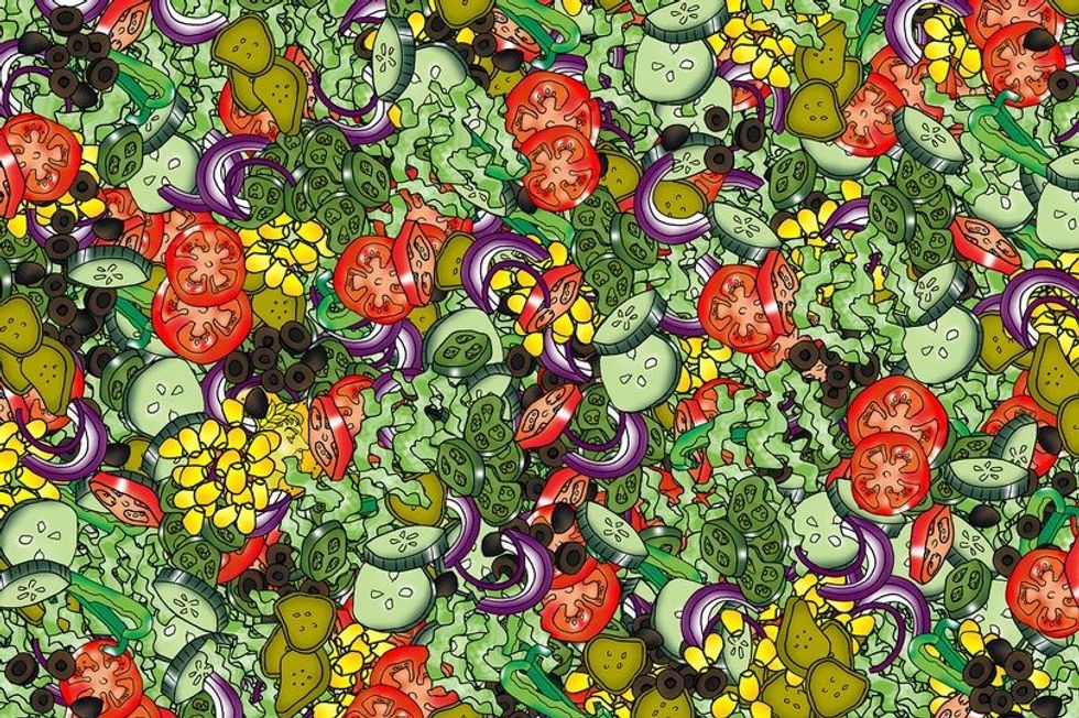 Shikuesit nuk po ia dalin të gjejnë personazhin e fshehur në sallatë foto 2