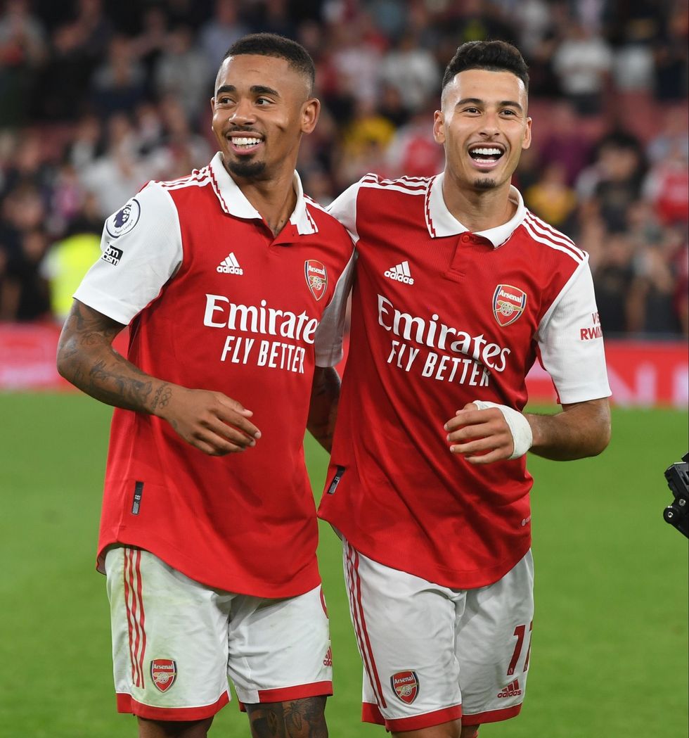 Shokët e skuadrës së Magalhaes në Arsenal, Gabriel Jesus dhe Gabriel Martinelli kanë bërë skuadrën