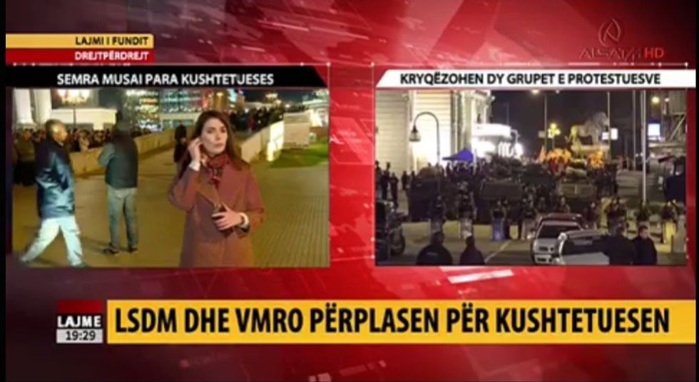 Shtohen forcat e policise-protesta