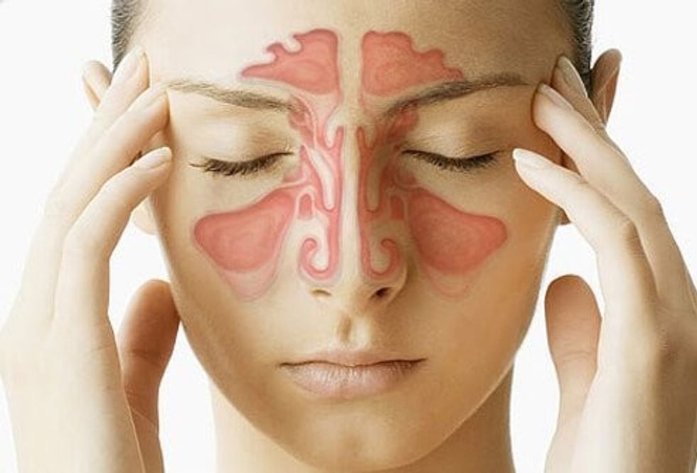 sinusitis s1 woman sinus cavity