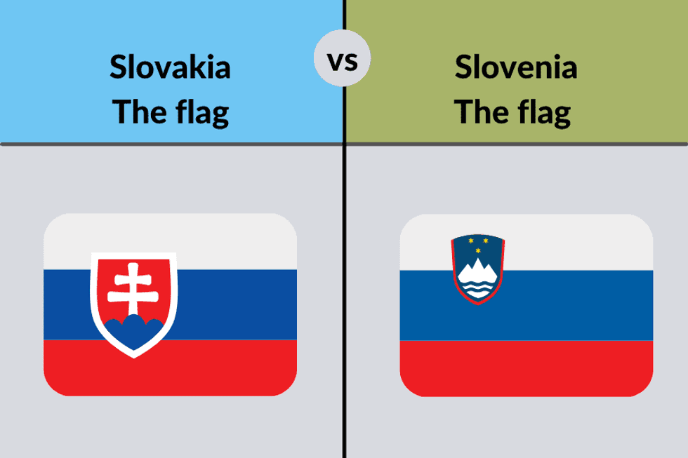 Slovakia vs Slovenia flag