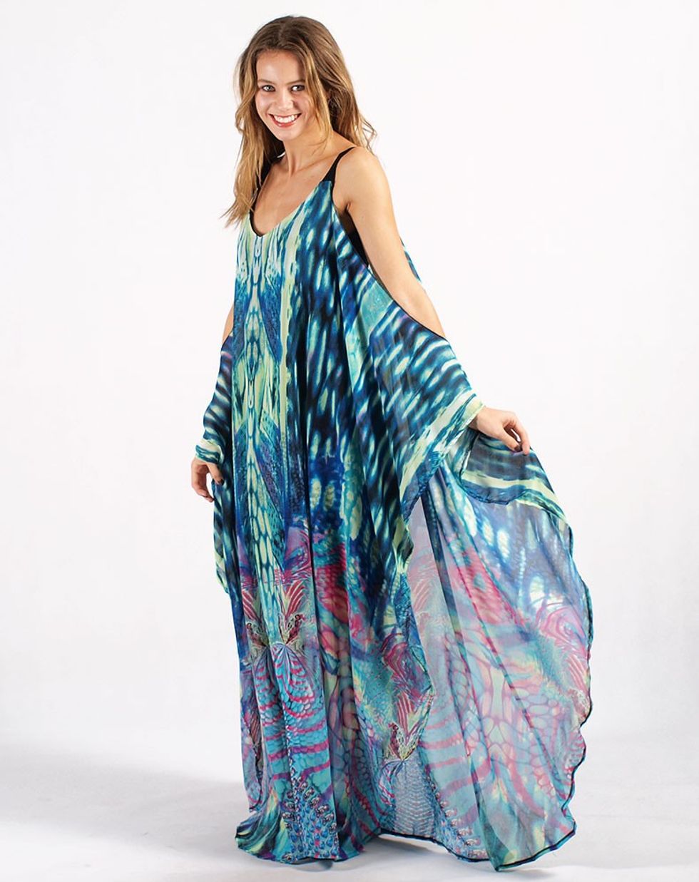 Spicy-Sugar-Kaftan-Dress-Blue
