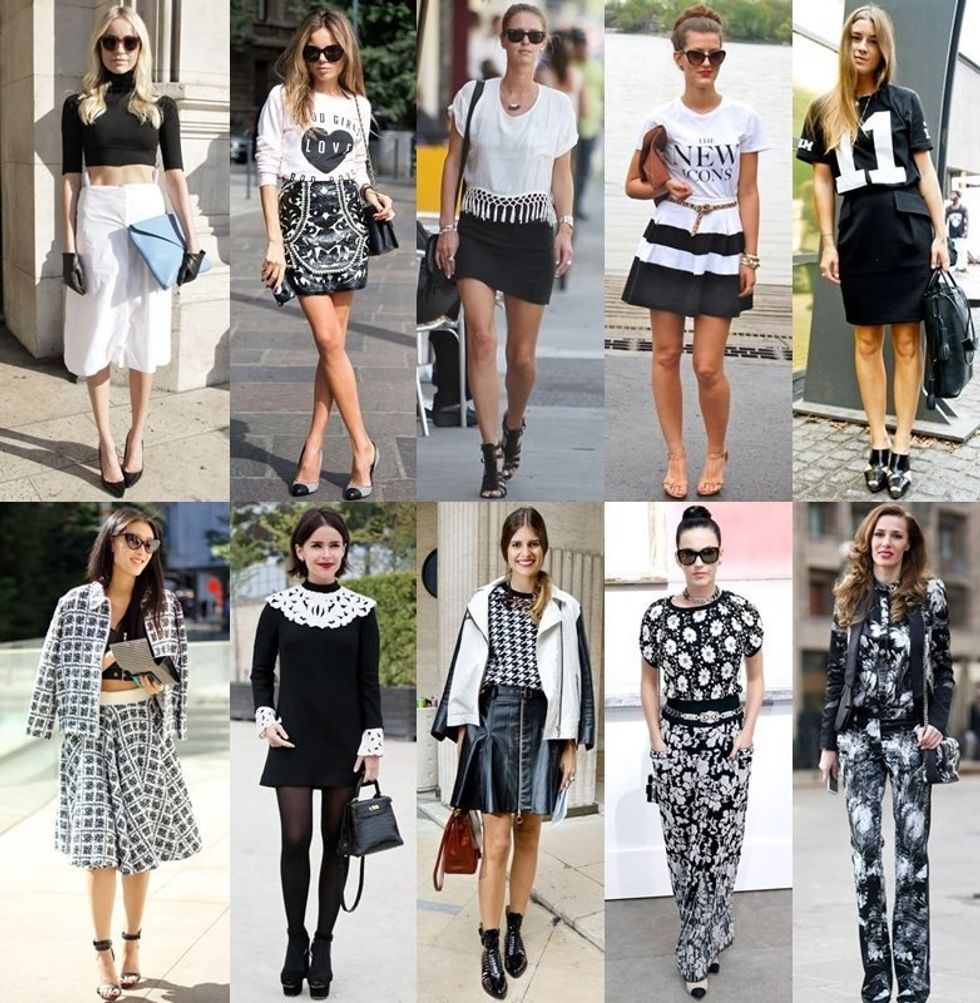 Spring Summer 2014 Black White Trend Street Style