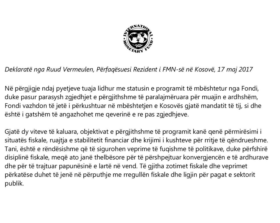 Statement May 17 2017 Albanian