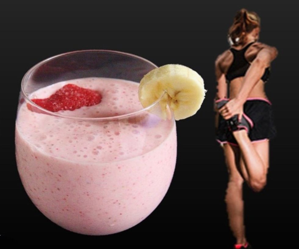 strawberry banana smoothie runner crop 1