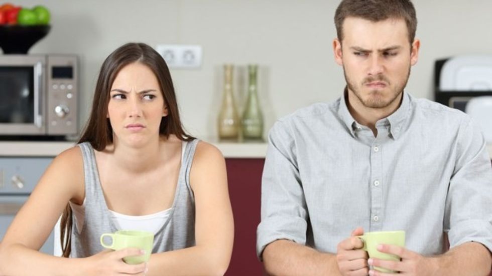 stressed angry couple