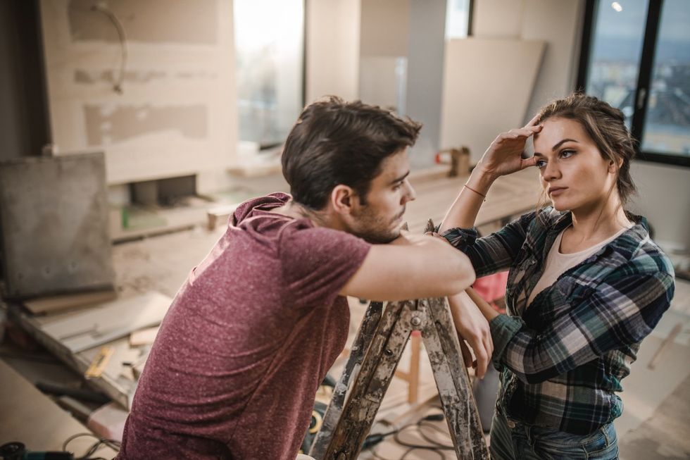 Stressed Out Young Couple