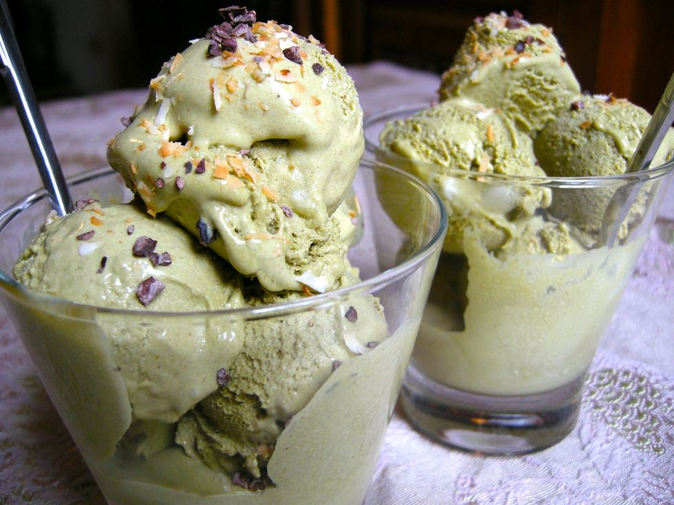 Sugar Free Vegan Green Tea Ice Cream 6