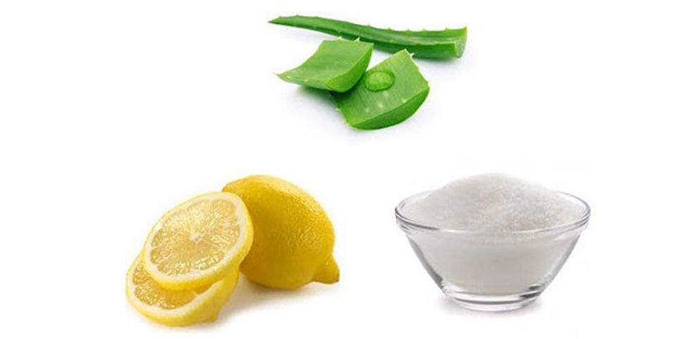 Sugar Lemon And Aloe Vera Gel Body Scrub