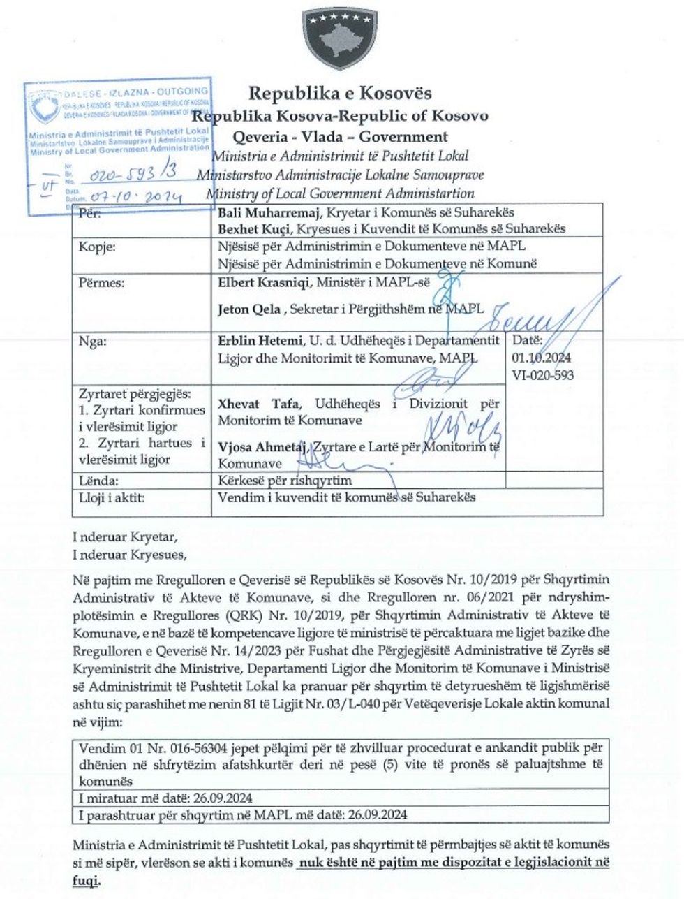 suhareke vendimi i mapl se