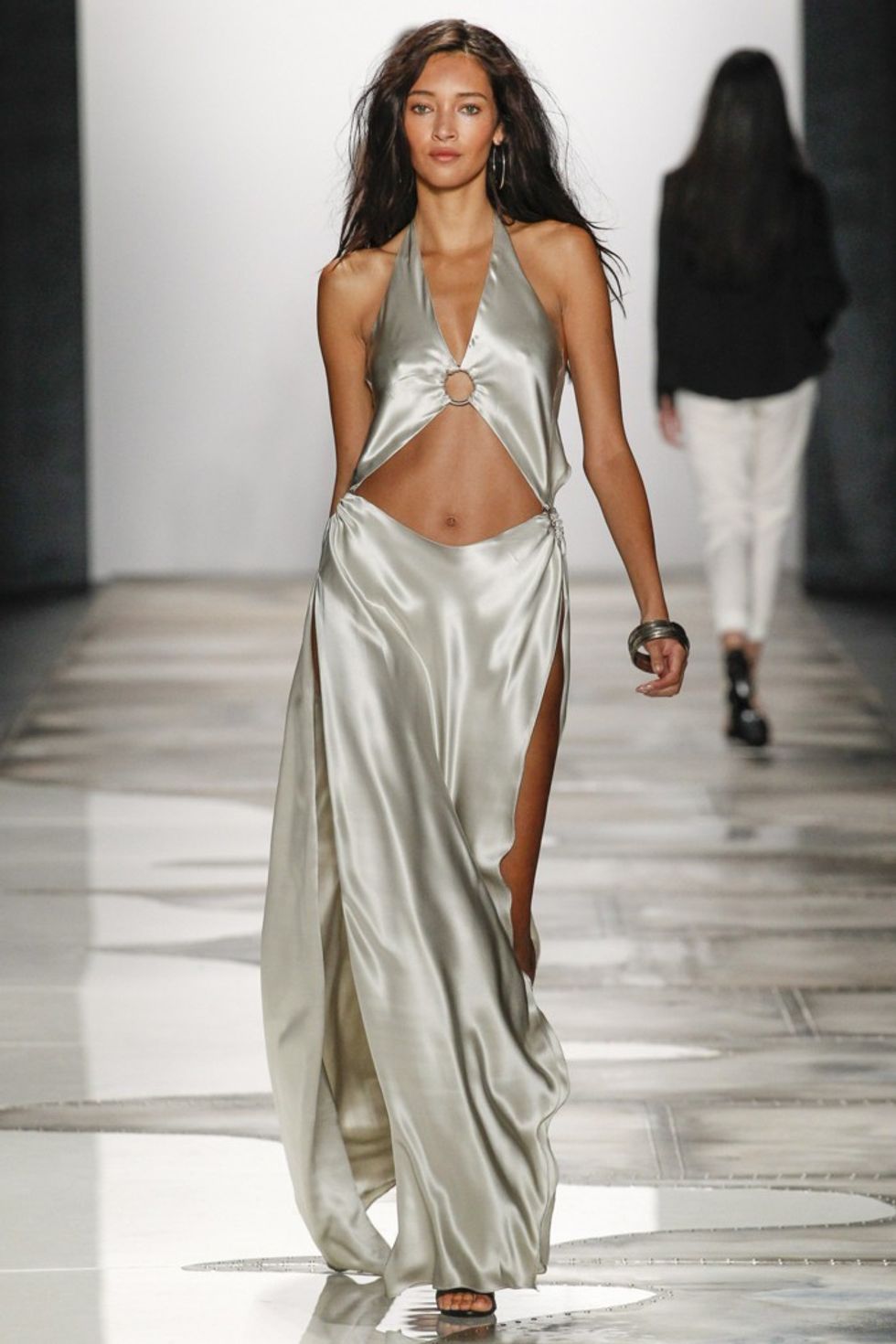 summer-fashion-feminin-ladies-greg-lauren-2016-luxury-dress-silver-shining-satin-evening-dress-summer-dress