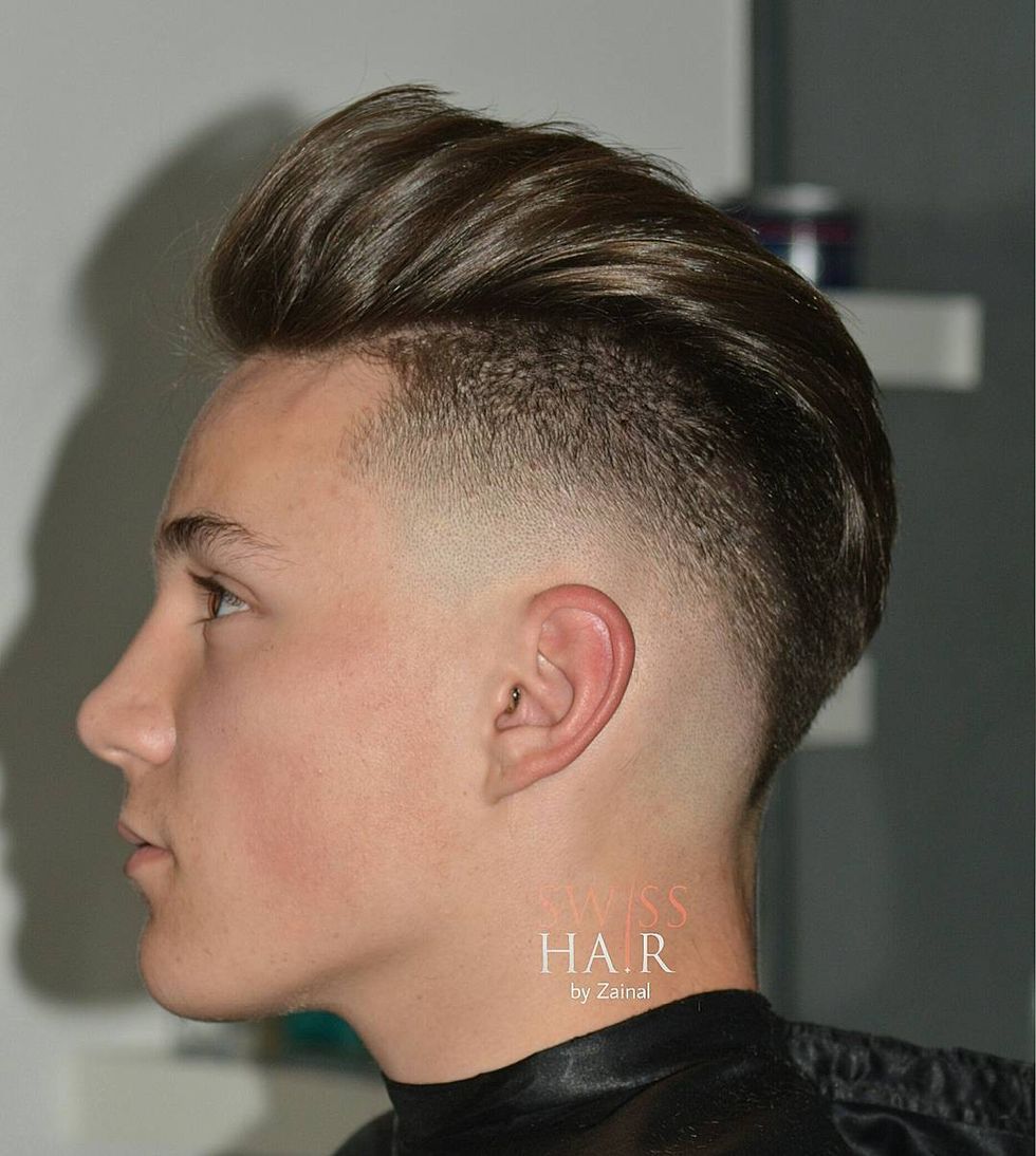 swisshairbyzainal very high fade medium mens haircut