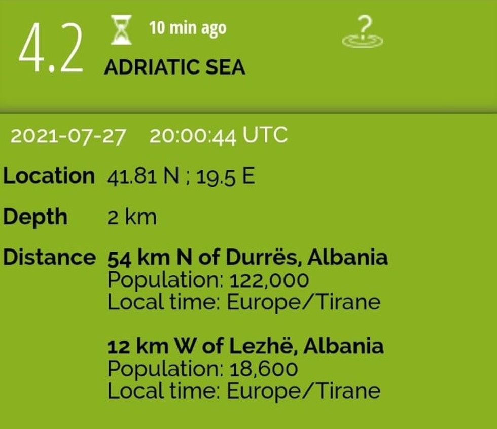 te dhenat e termetit 1