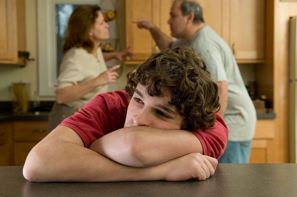 teen depression rates among children of divorce