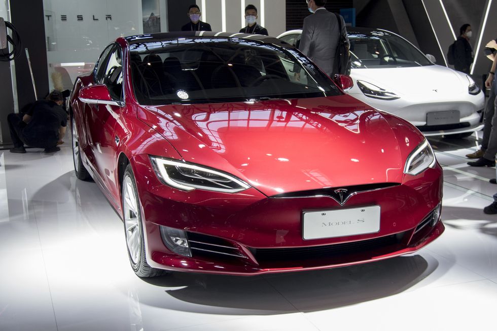 tesla model s electric car 748436775