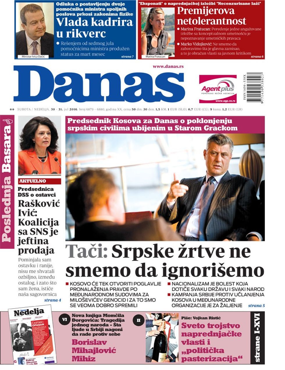 thaci-danas