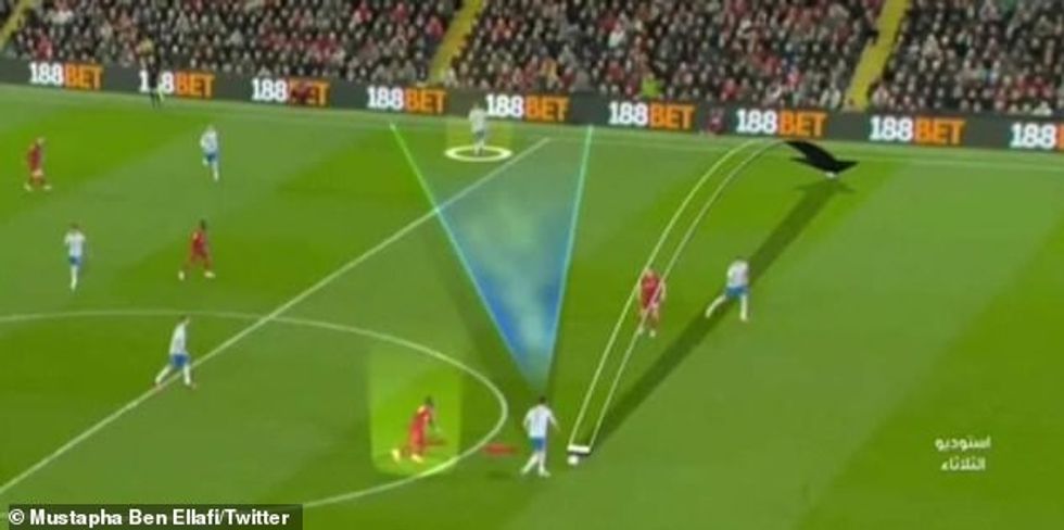 The 29-year-old then misplaced a pass to Hannibal Mejbri (pictured), leading to the fourth goal