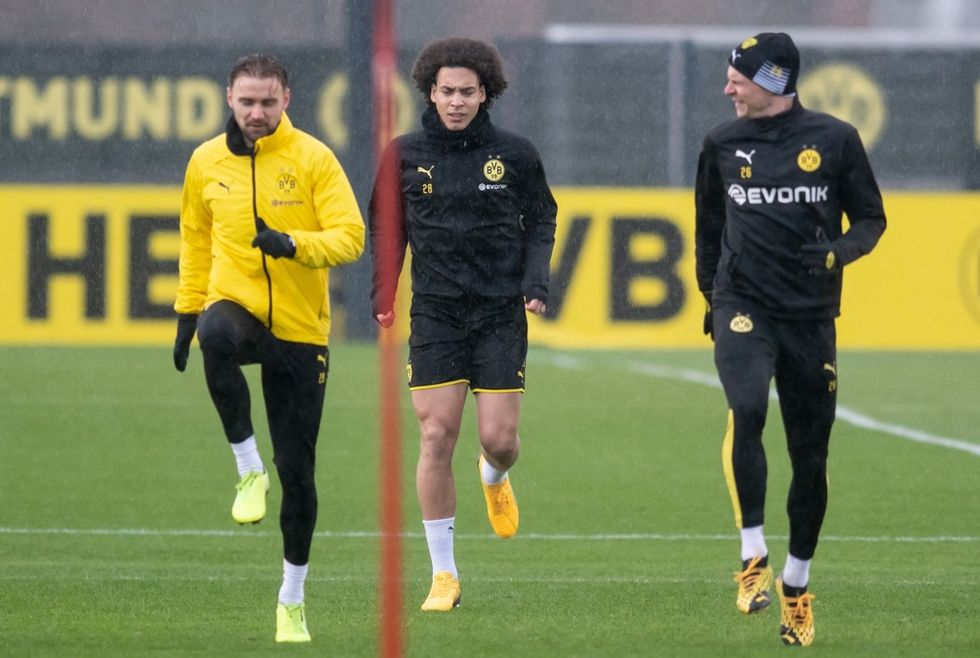 The belgians of the city of Dortmund the resume of the training sessions in small groups It is important to get back on the field