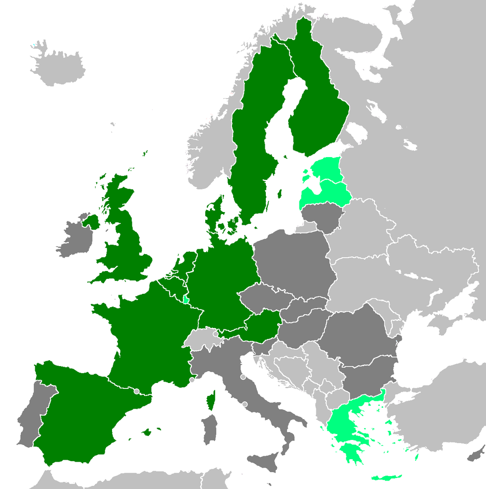 The Greens–European Free Alliance EG EFA Group map