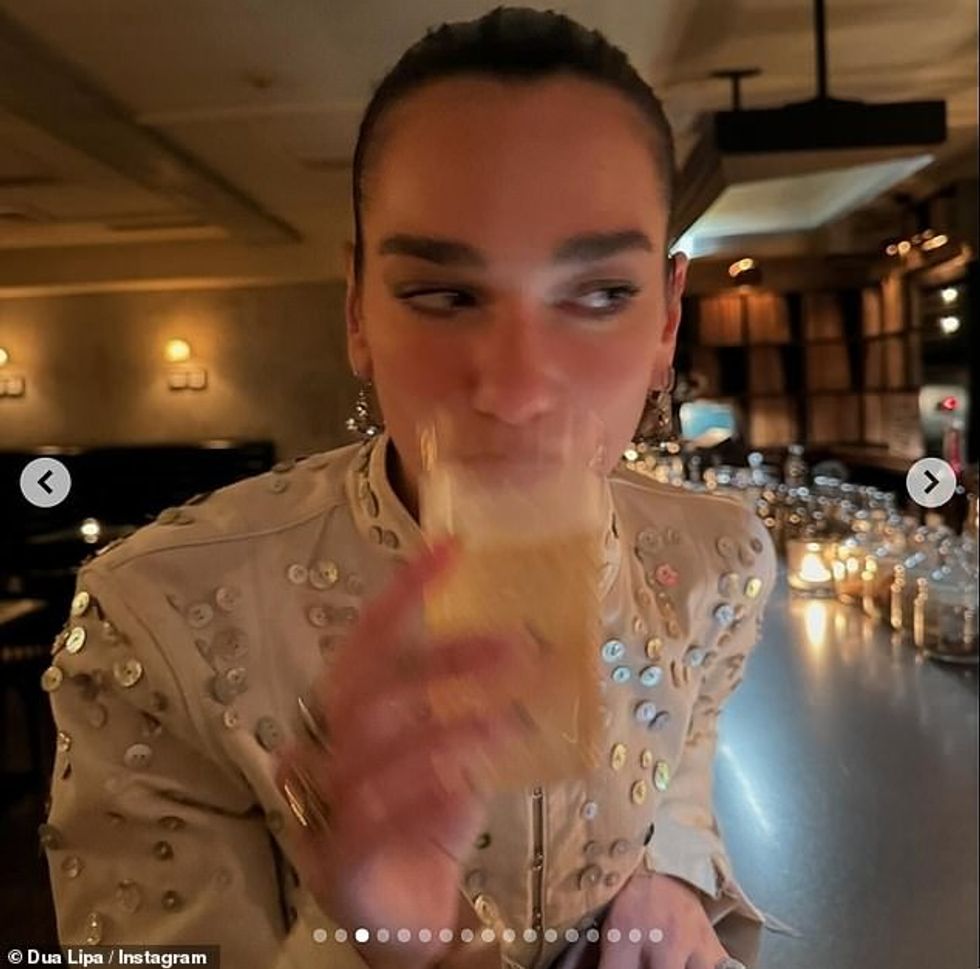 The Houdini hitmaker shared further snaps from the trip, in which she was seen enjoying the nightlife