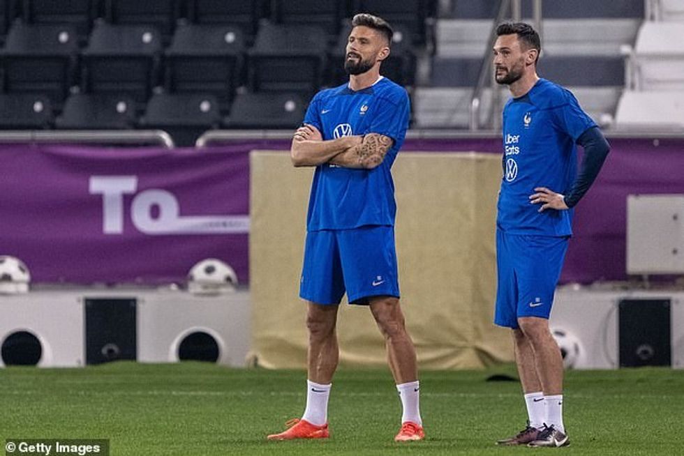 The likes of Olivier Giroud (left) and Hugo Lloris (right) feared Benzema he'd be a bad influence