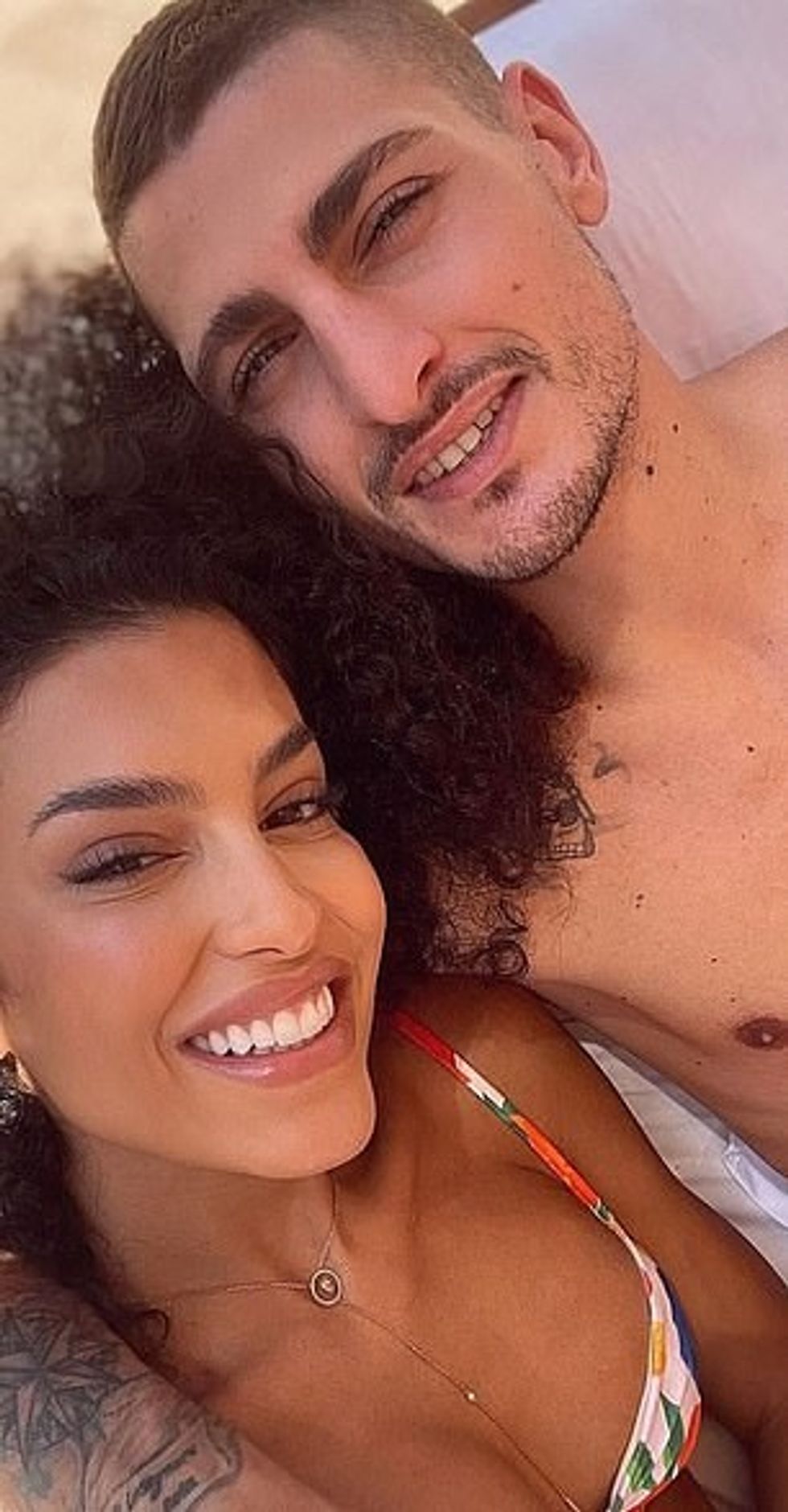 The pair married last year