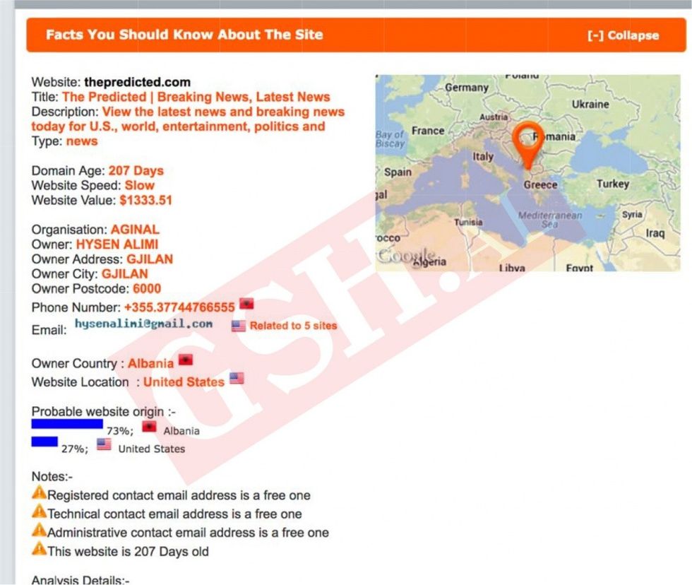 the predicted Fake News 3