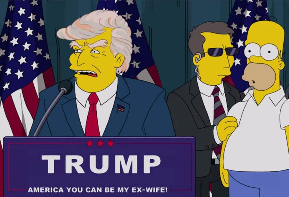 The Simpsons e parashikuan Donald Trumpin në postin e presidentit të SHBA-ve.