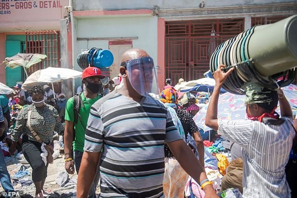 The young girl, who was described by local reports as being form the island of Haiti (pictured), as given the animal blood to drink by a Haitian witch doctor