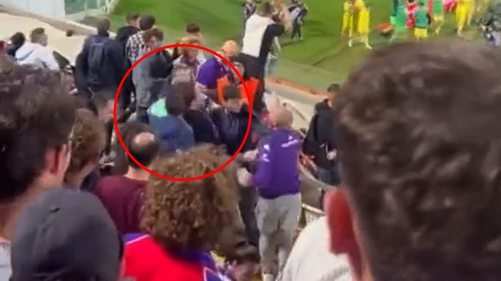 Tifoso della Fiorentina tira pugno a tifosi dellInter
