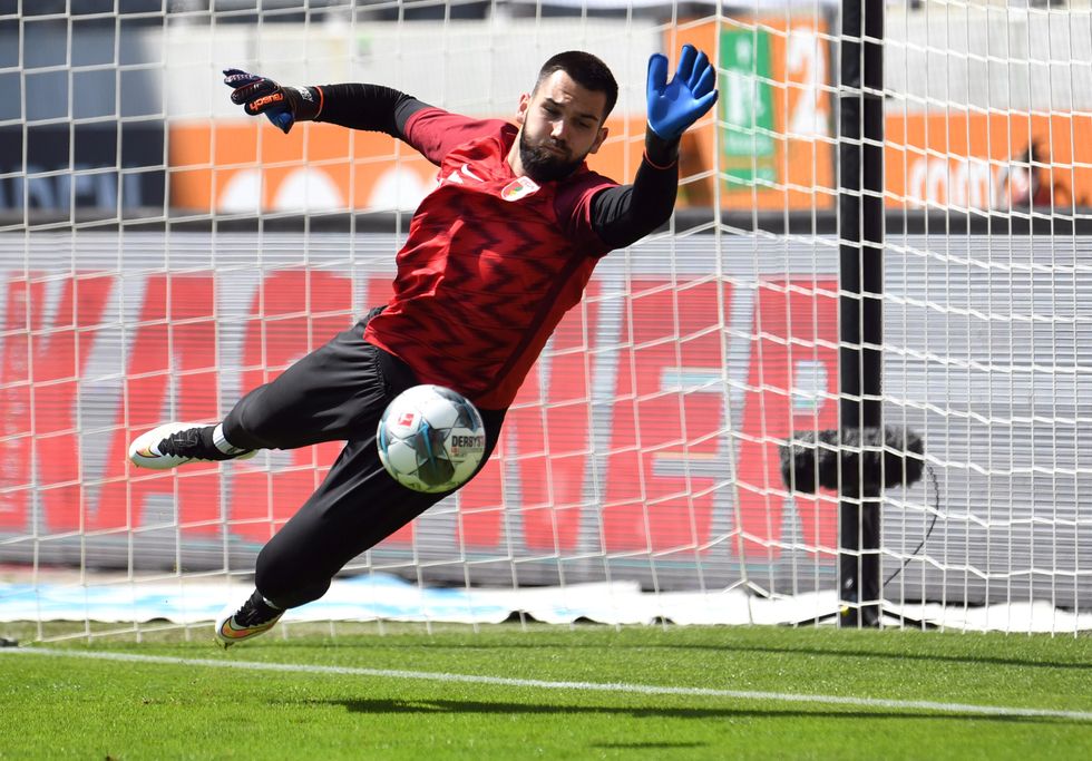 Tomas Koubek, during the warm-up (REUTERS)
