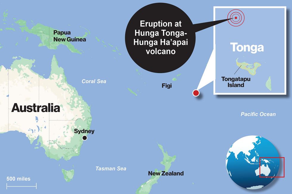 Tonga eruption