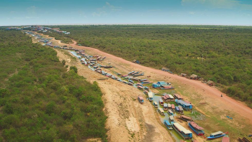 tonle sap lake aerial view 2