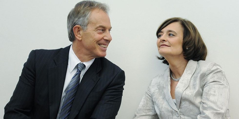 Tony and Cherie Blair (right) at the British Heart Foundation Mending Broken Hearts Reception in London, where they both spoke in support of the heart charity.