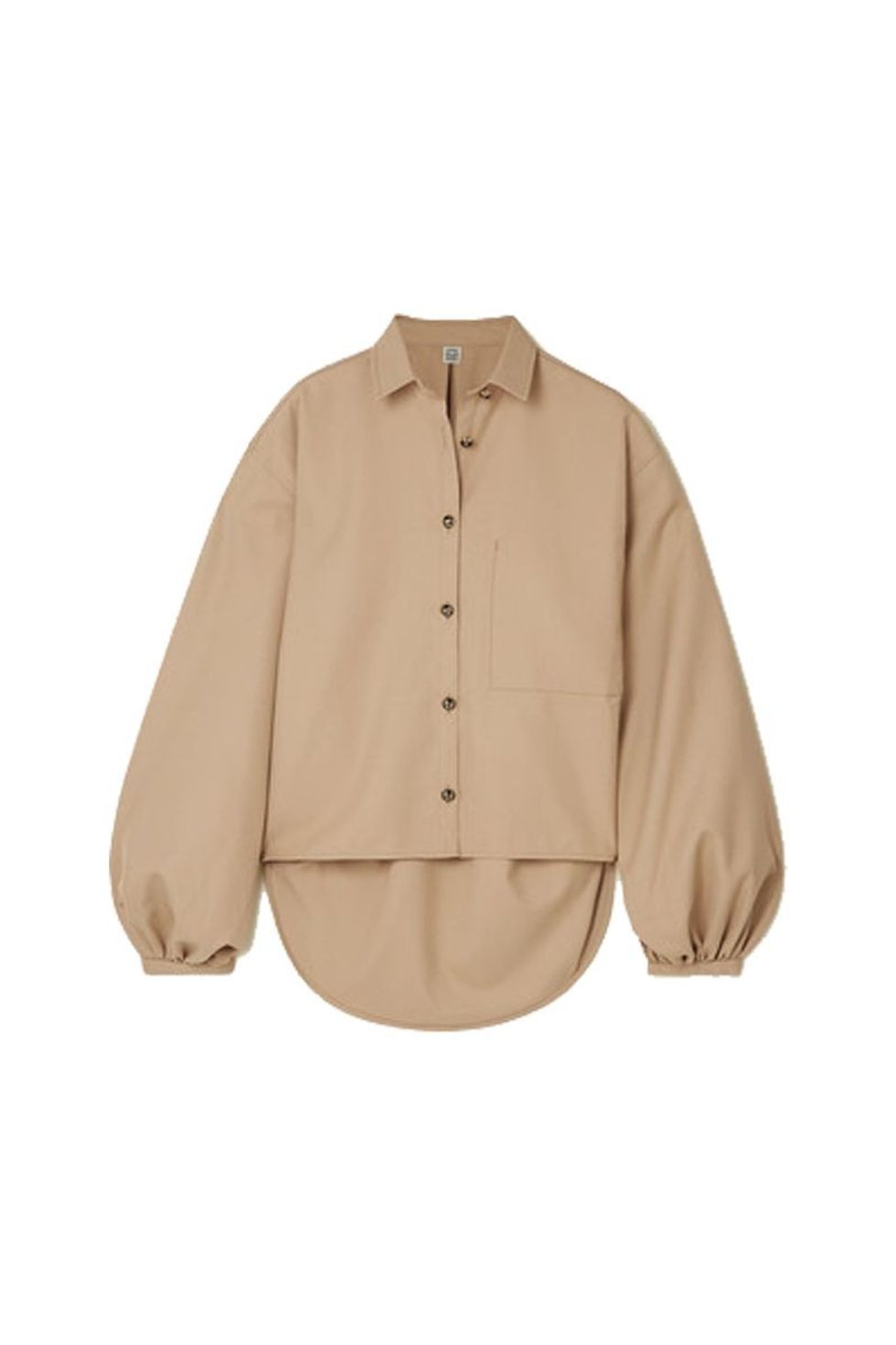 toteme novale oversized grain de poudre shirt 365 00 1579713633