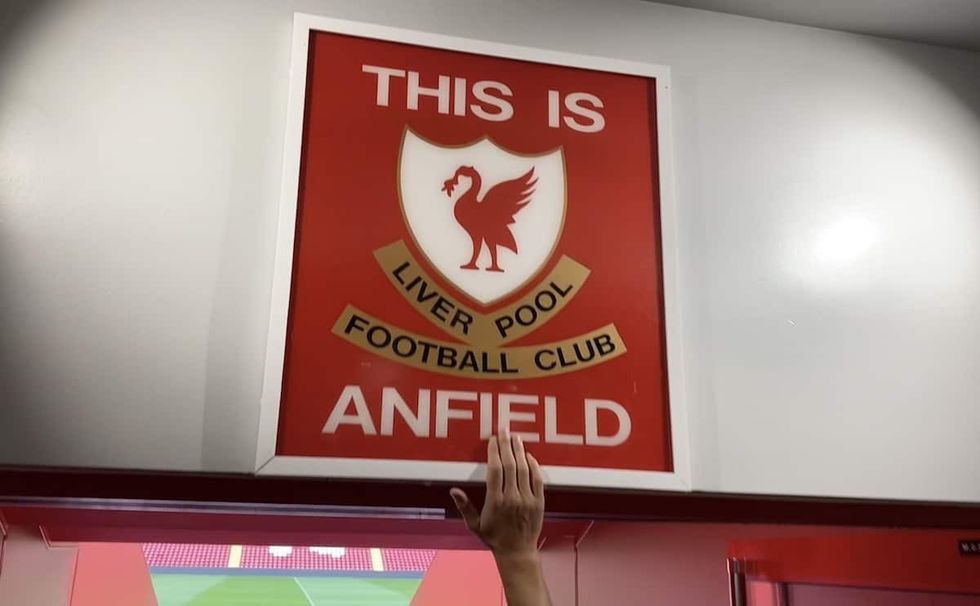 touch this is anfield sign