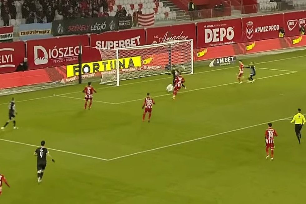 Trenutak kada je Koljić postigao gol rukom (Foto: Screenshot)