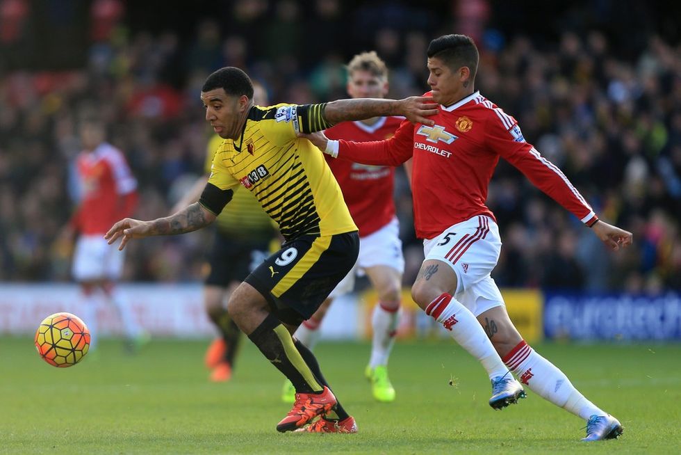 Troy+Deeney+Watford+v+Manchester+United+Premier+uo5h36Y6A5xx