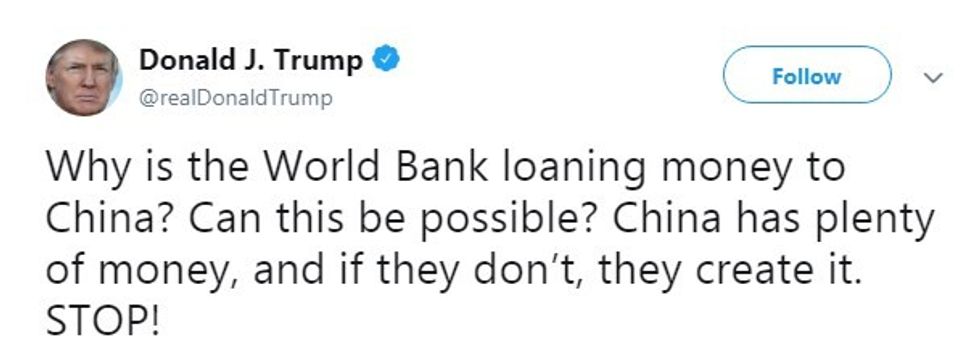 trump china tweet