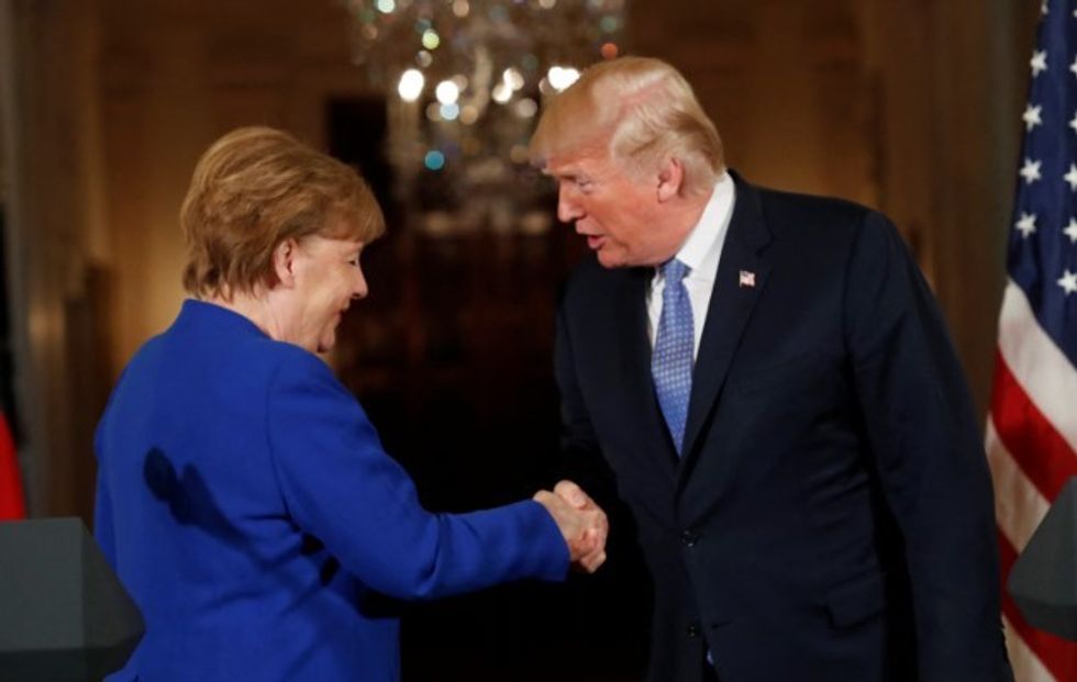 trump merkel
