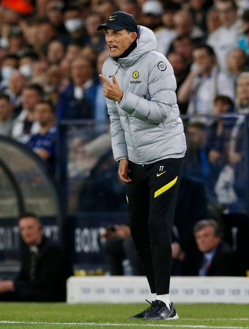 Tuchel ordering Chelsea about.