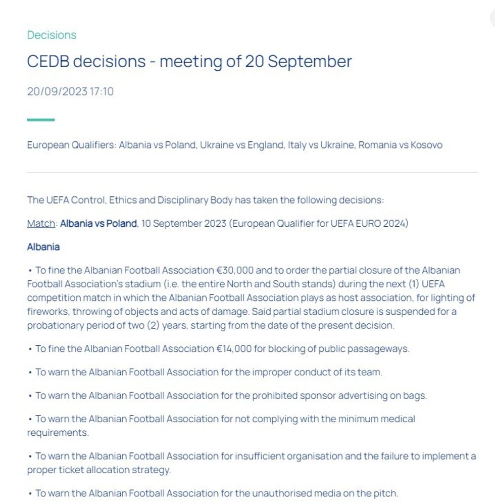 uefa shqiperia
