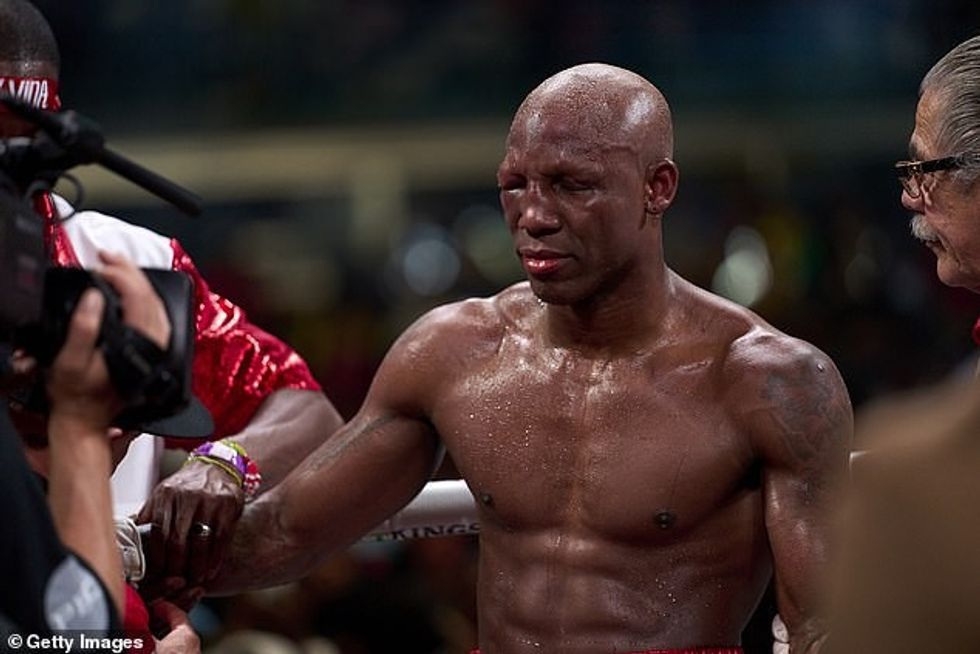 Ugas' professional record dropped to 27-5 after the Cuban left the stadium in an ambulance