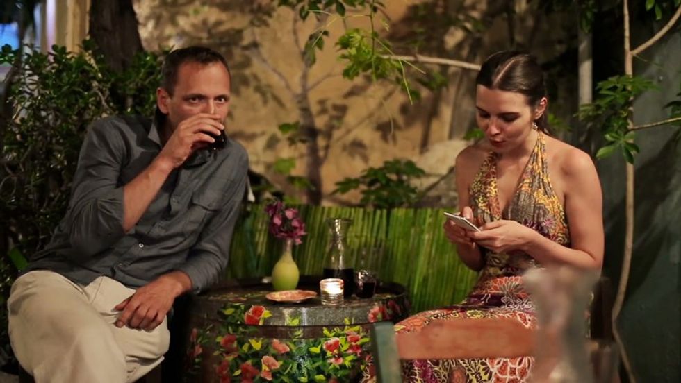 unhappy bored couple on bad date in restaurant nzllfdsave F0000