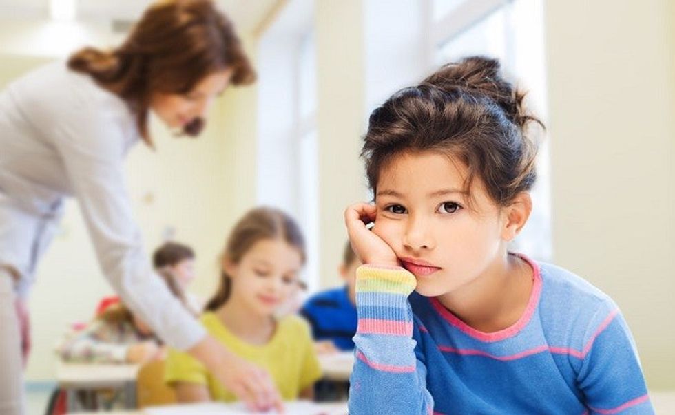 unhappy student teacher