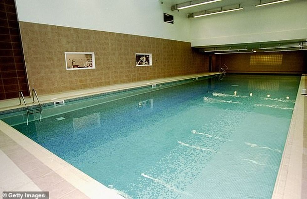 United's Carrington pool as it looked in 2000, three years before Ronaldo first joined United