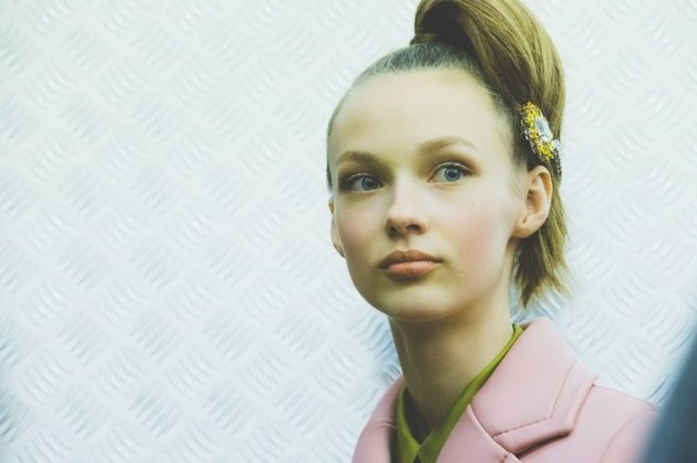 updos milan fashion week prada